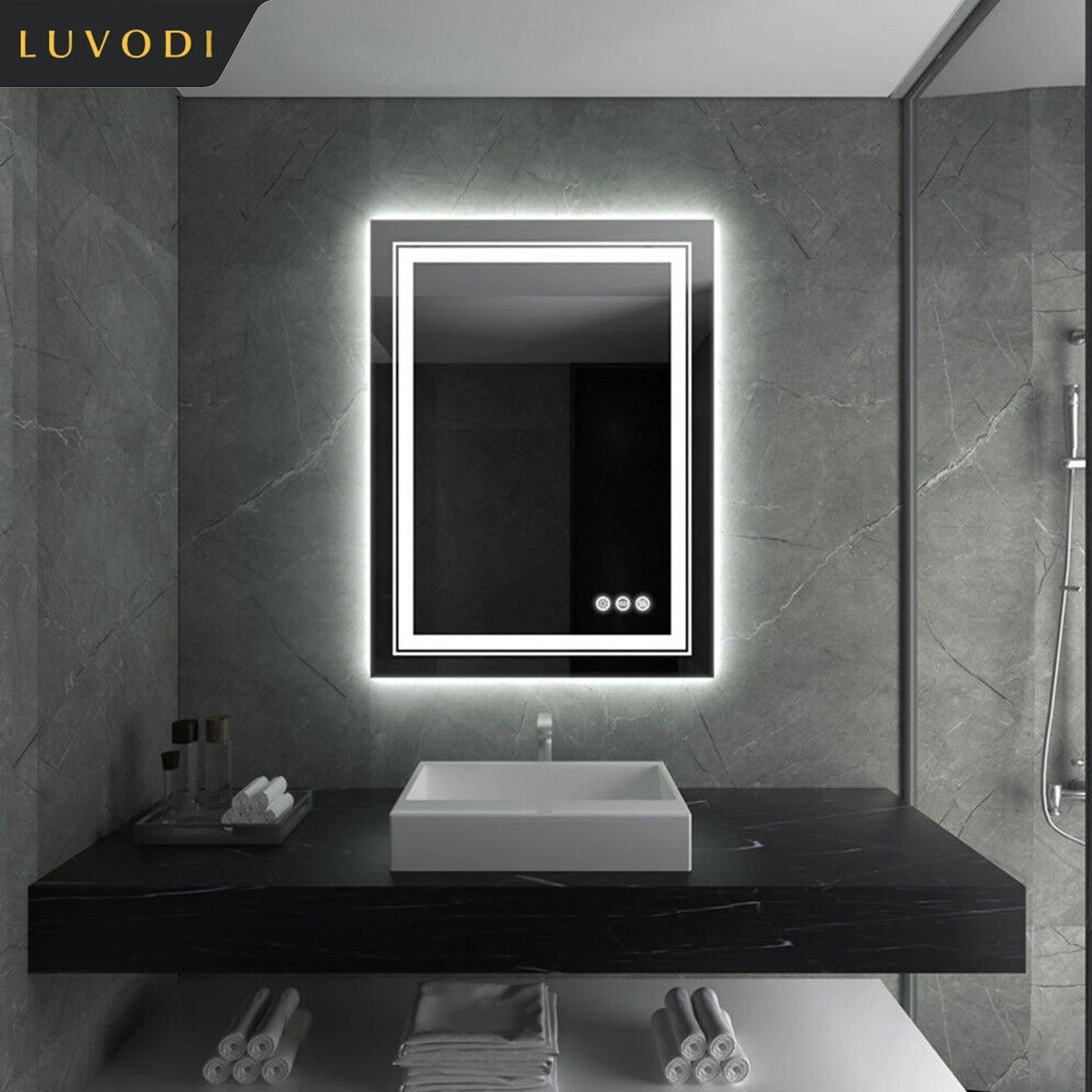 Rectangle Double Light Mirror