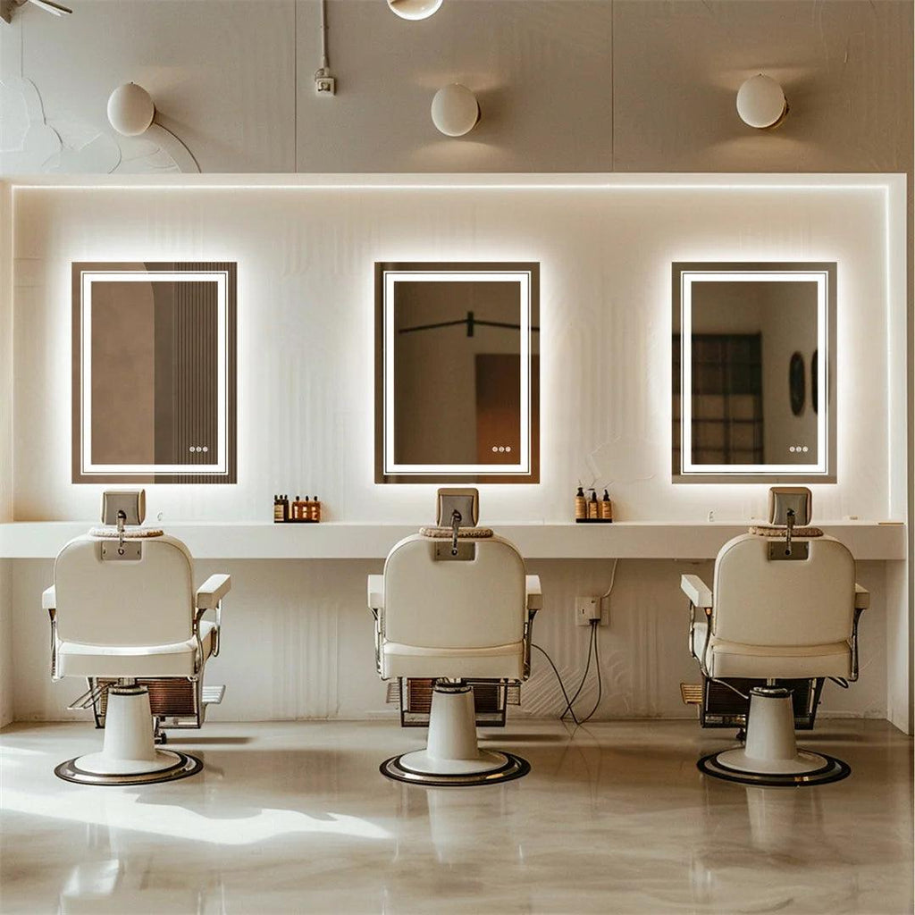 Rectangle Double Light Mirror