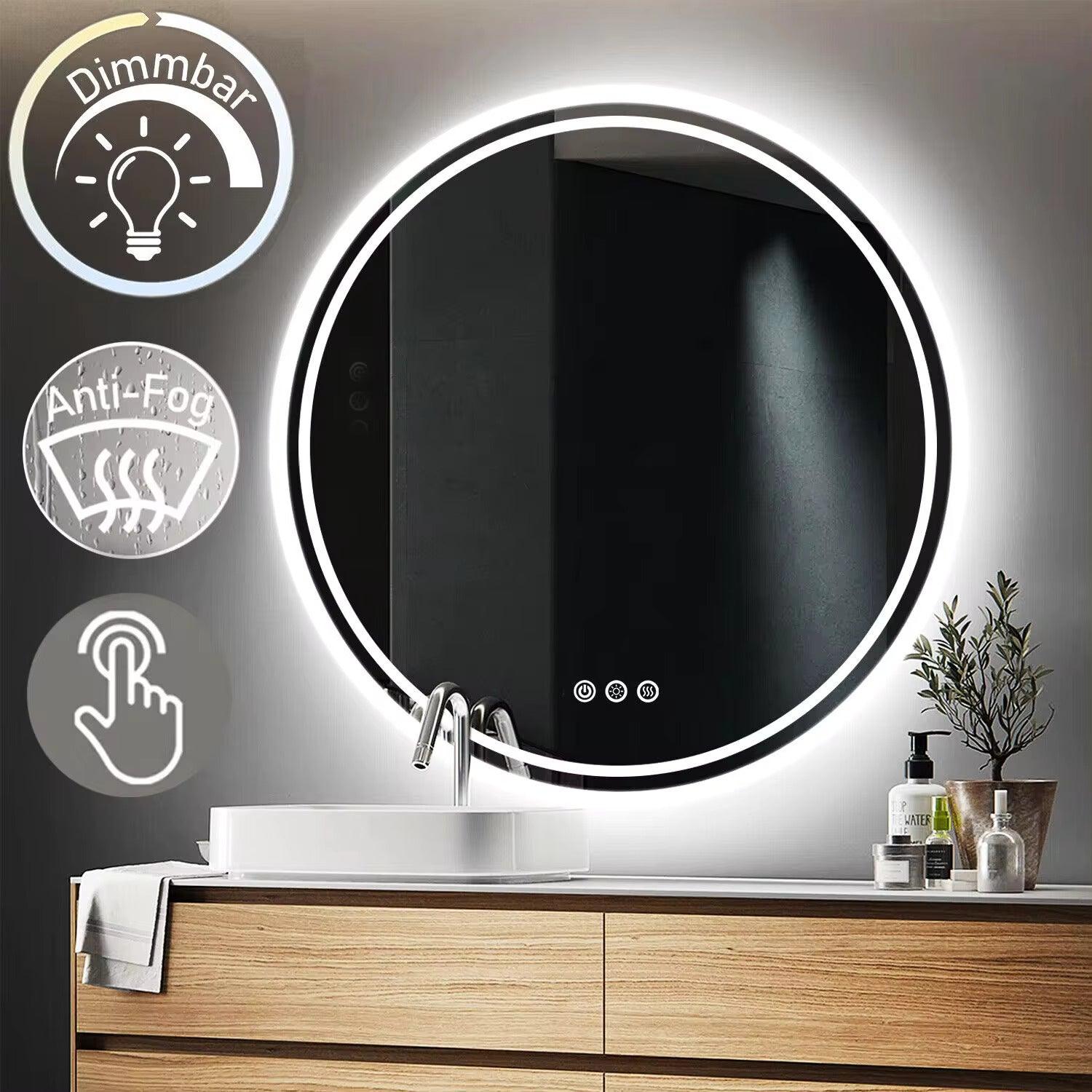 Round Backlight Mirror