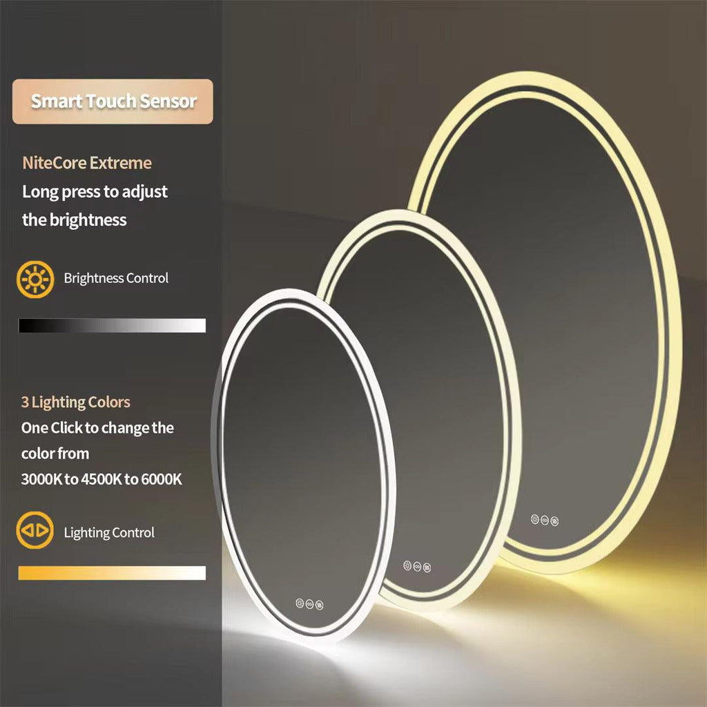 Oval Backlight Mirror