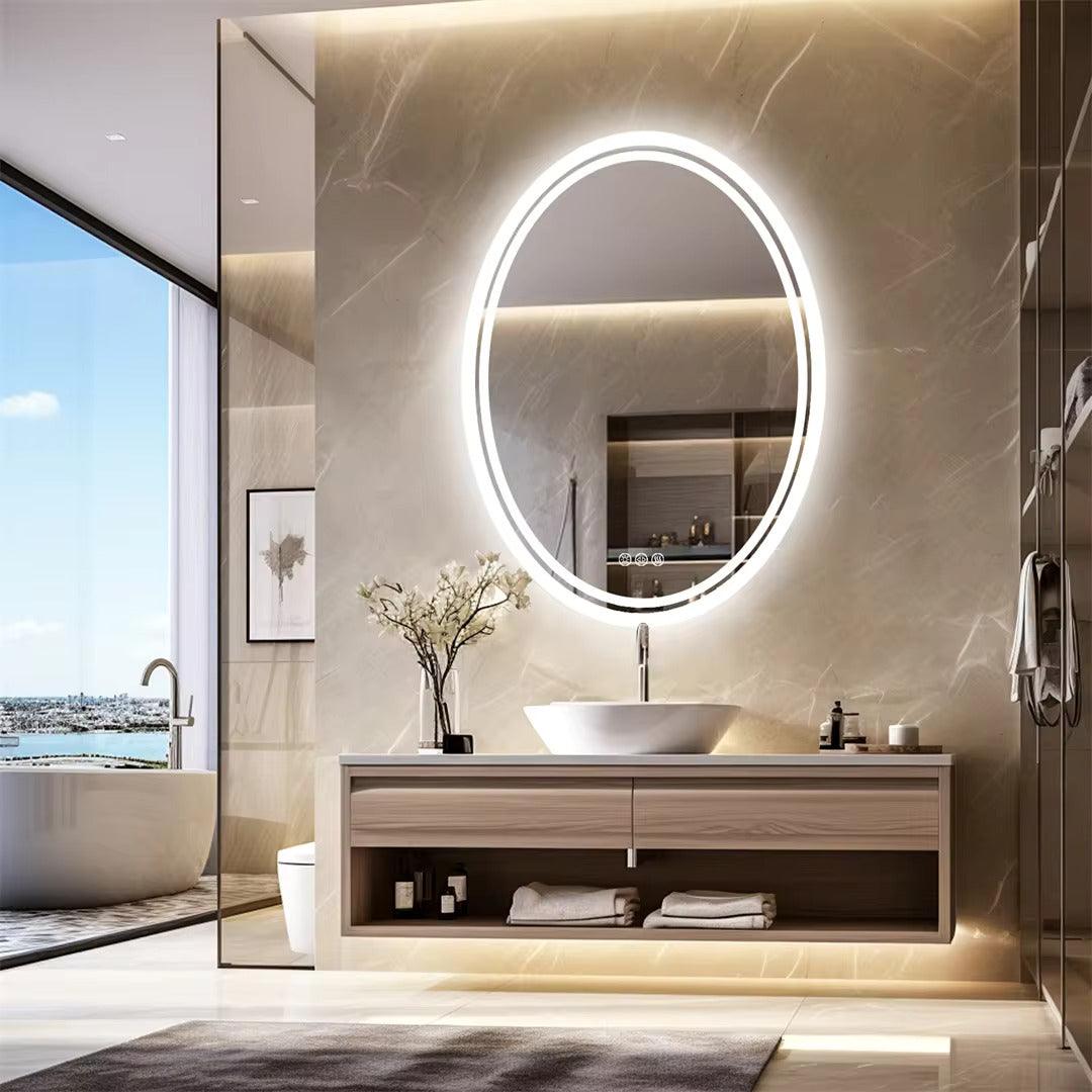 Oval Backlight Mirror