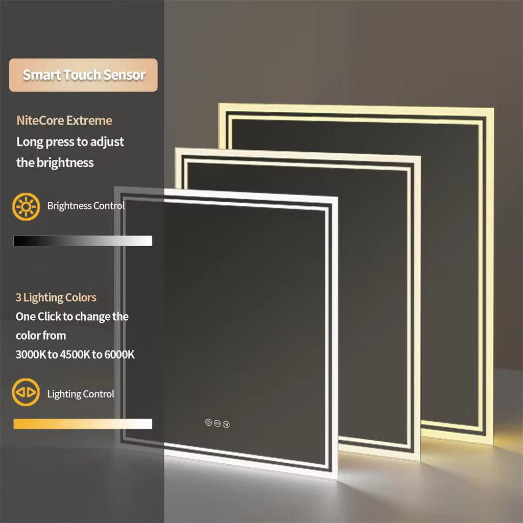 Square Backlight Mirror