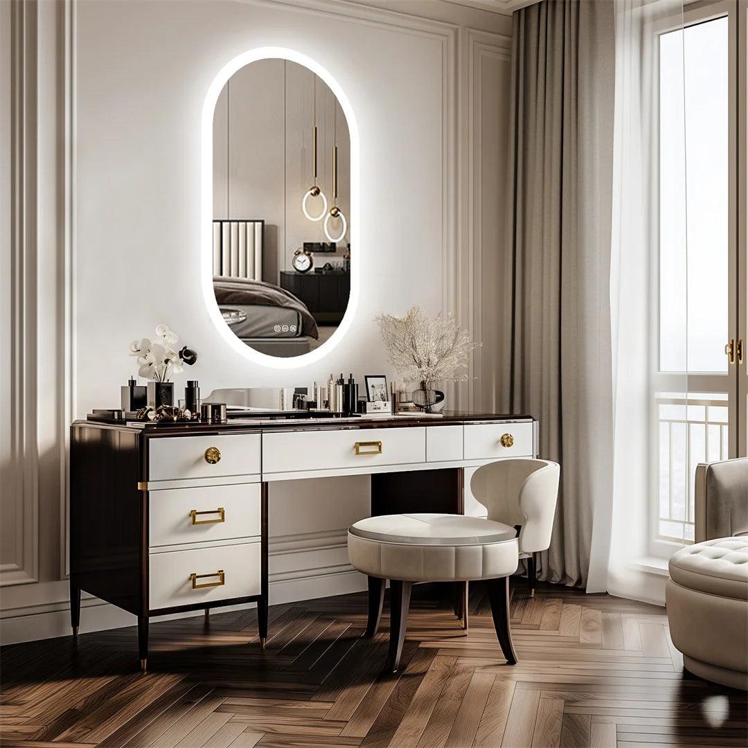 Oblong Backlight Mirror