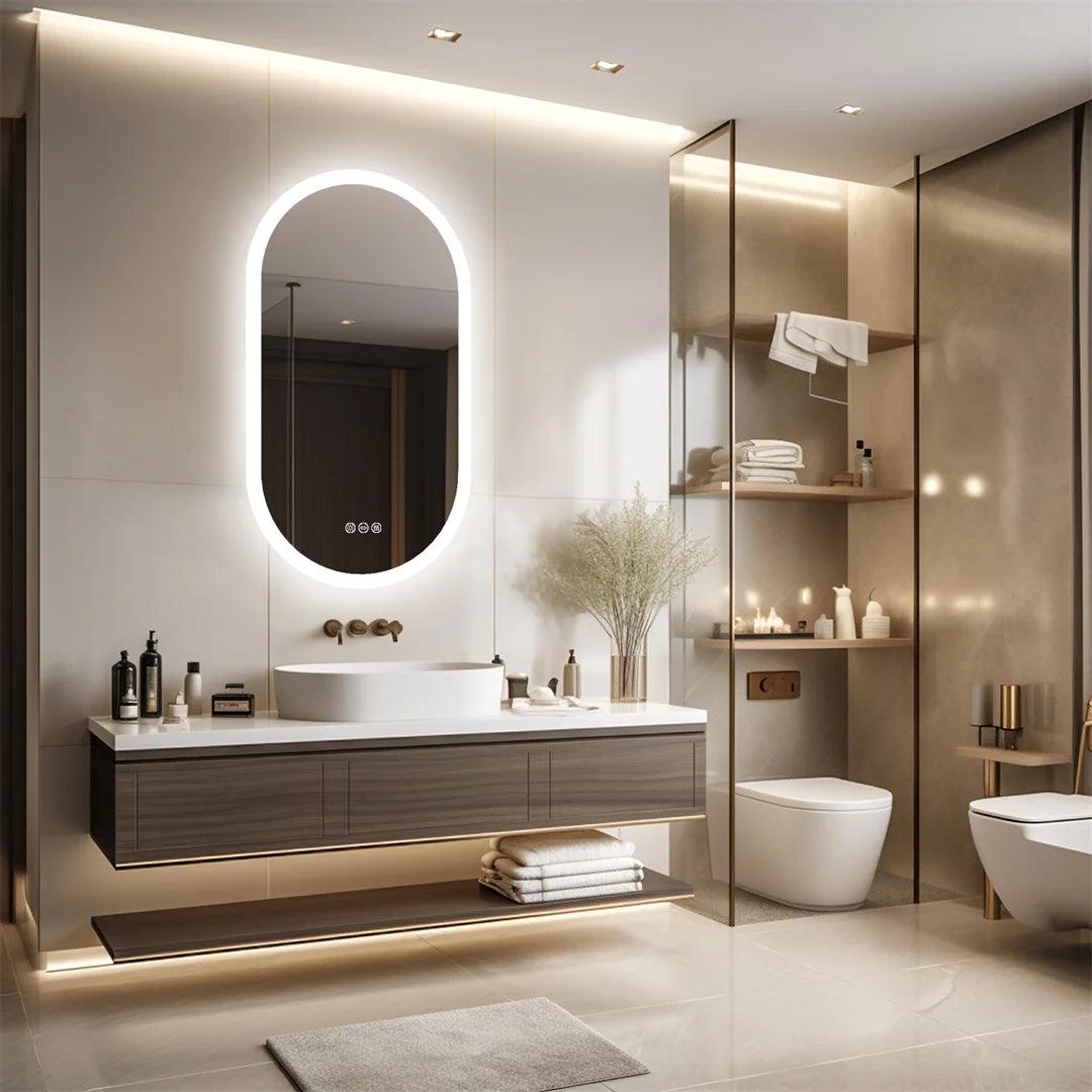 Oblong Backlight Mirror