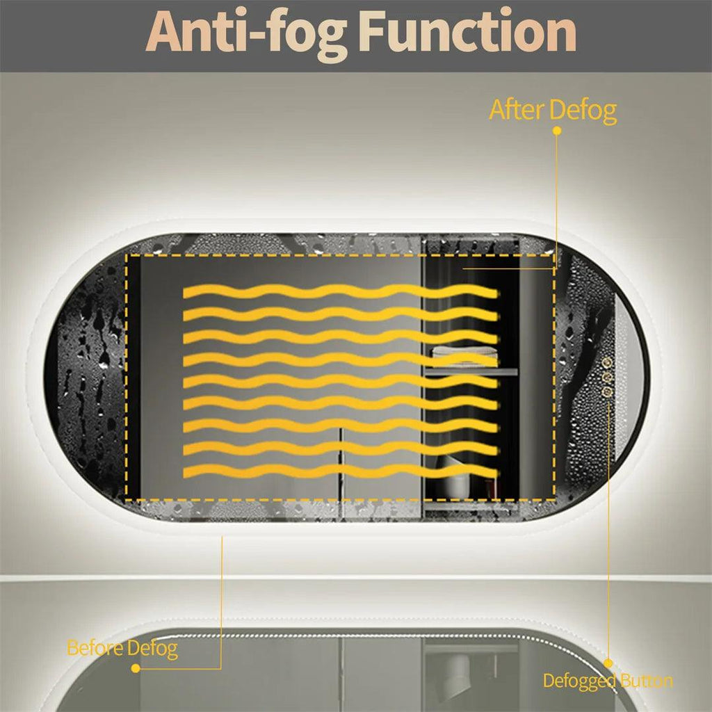 Oblong Backlight Mirror