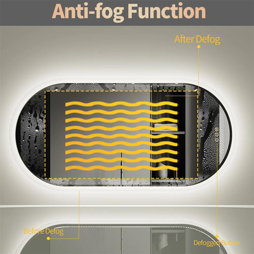Oblong Backlight Mirror