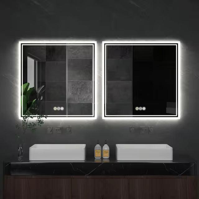 Square Backlight Mirror