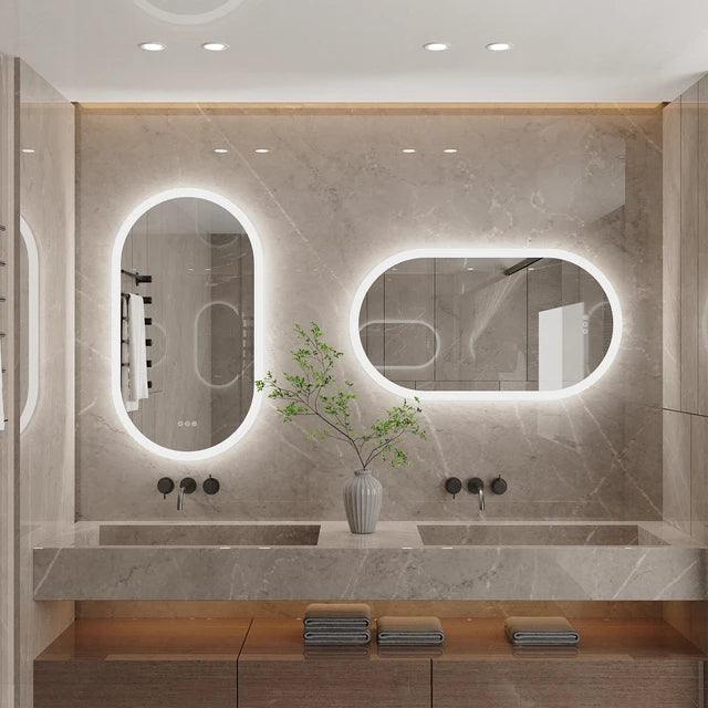Oblong Backlight Mirror