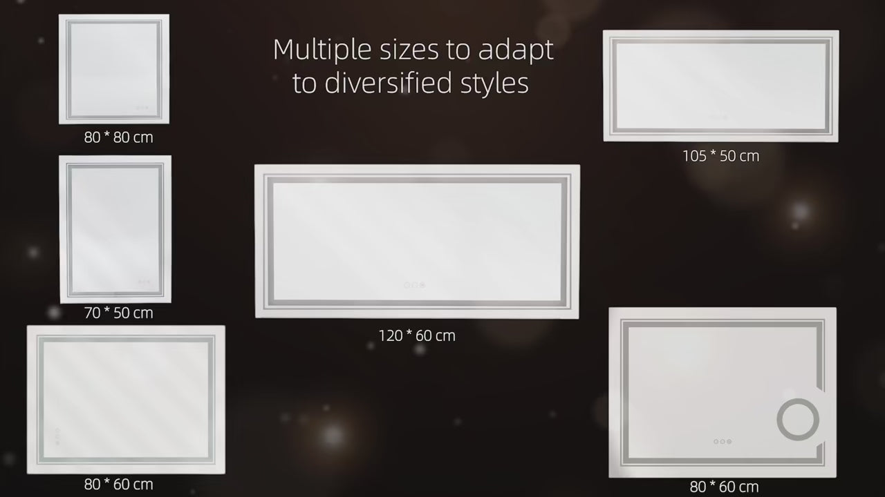 Square Backlight Mirror