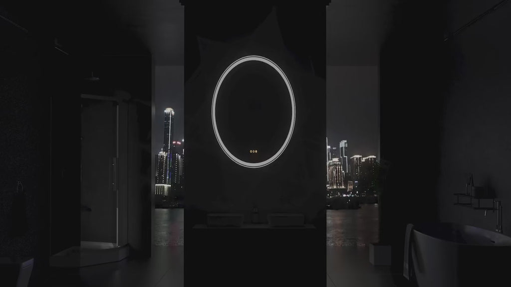 Oval Backlight Mirror