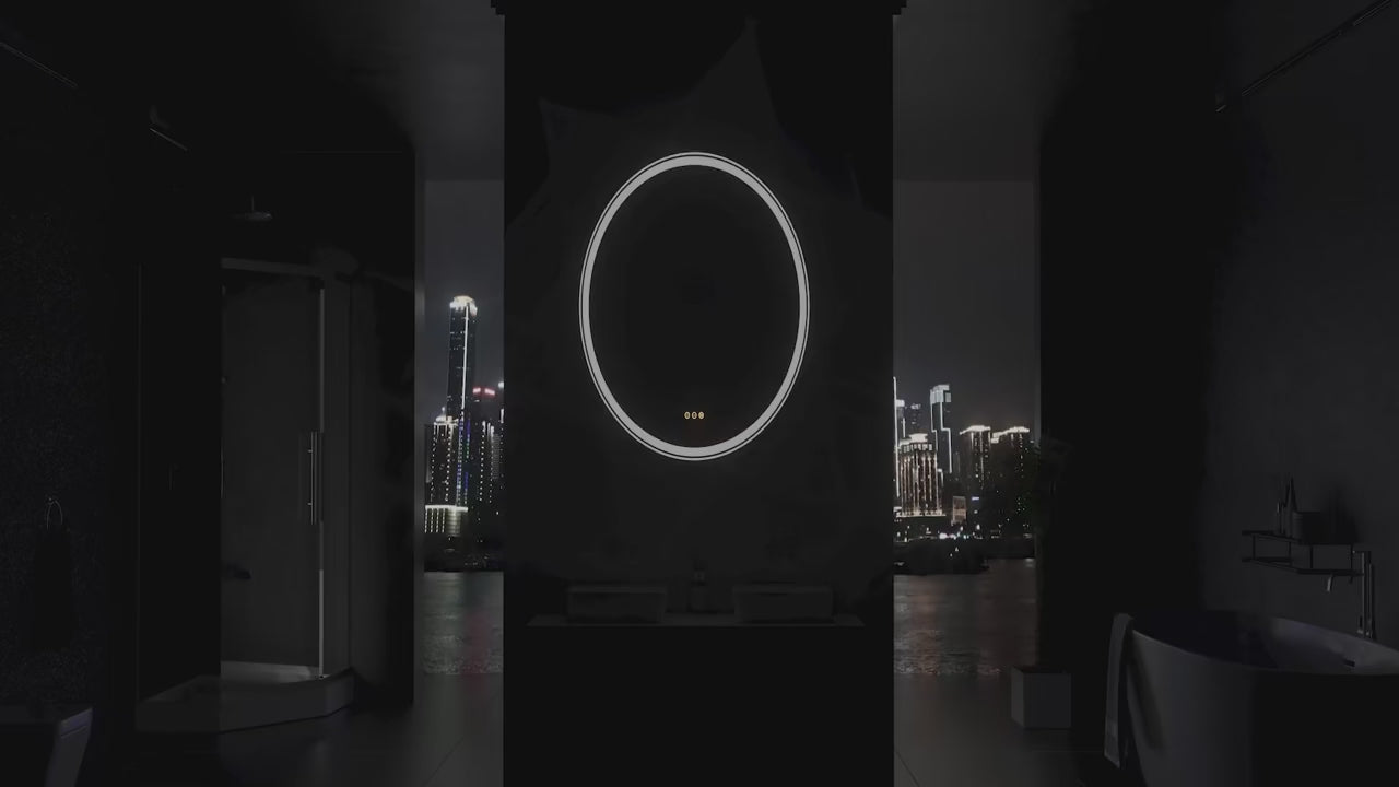 Oval Backlight Mirror
